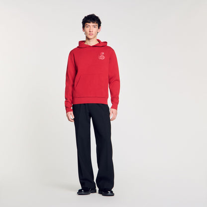 Knit sweatshirt with snake detail | Sandro