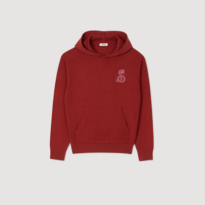 Knit sweatshirt with snake detail | Sandro