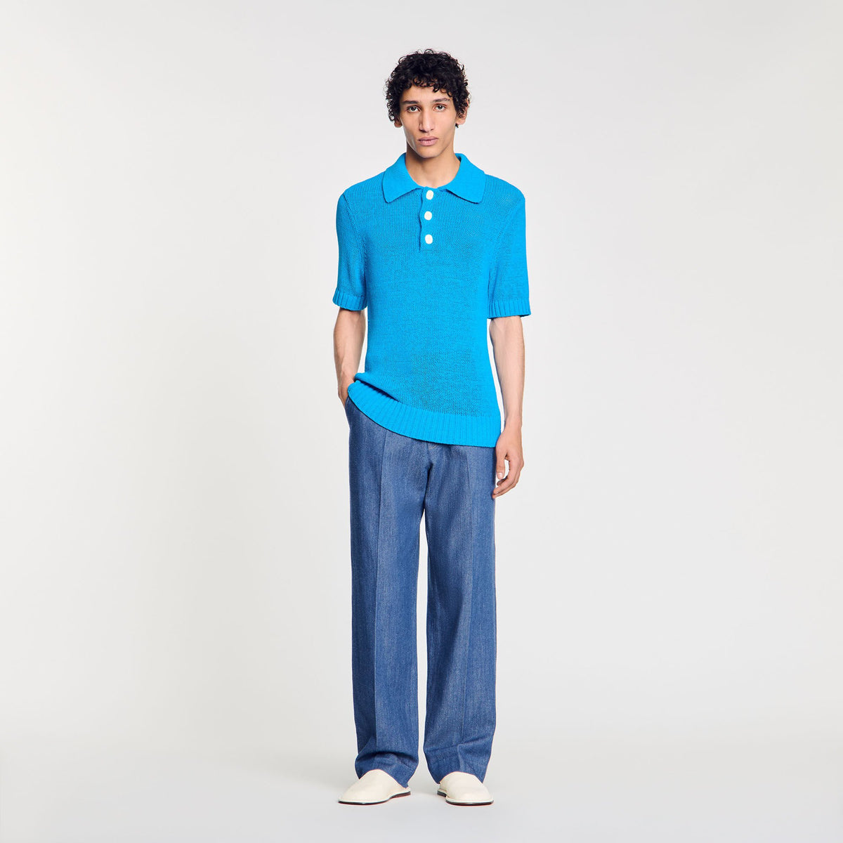 Knit polo shirt | Sandro