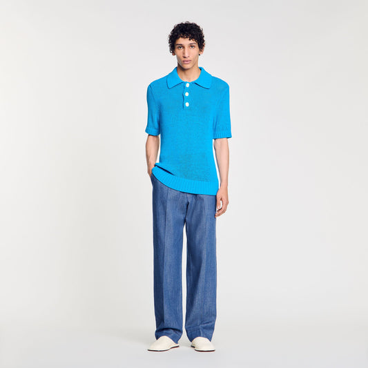 Knit polo shirt | Sandro