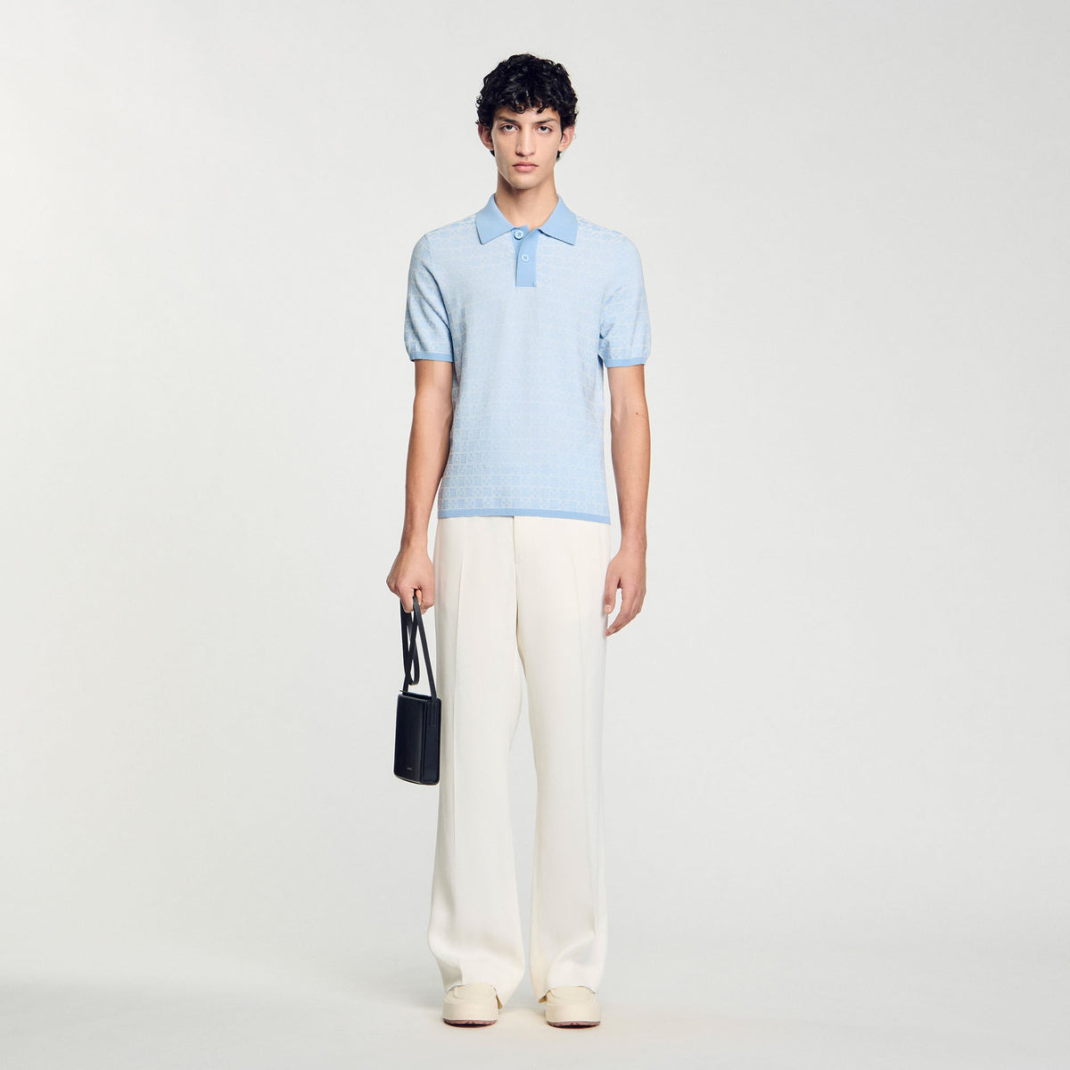 Square Cross polo shirt | Sandro