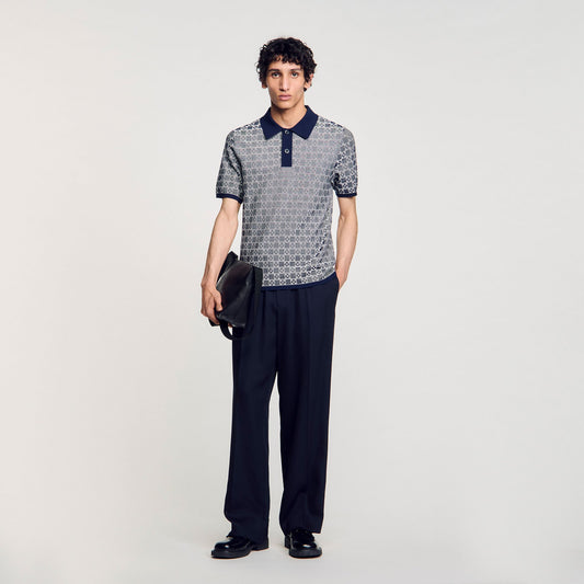 Square Cross polo shirt | Sandro