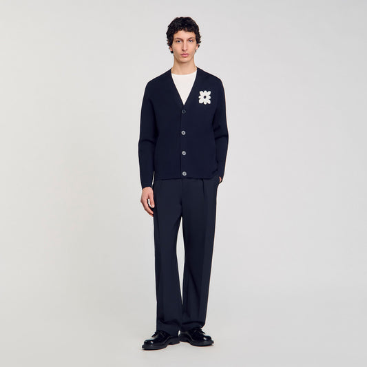 Cardigan with flower detail | Sandro