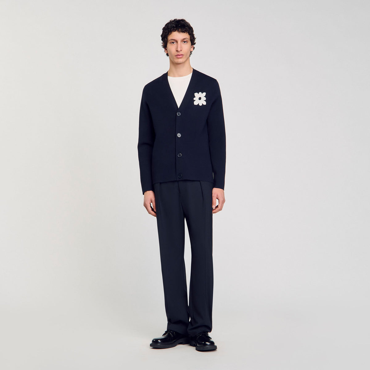 Cardigan with flower detail | Sandro