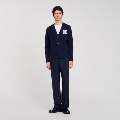 Cardigan with flower detail | Sandro