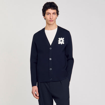 Cardigan with flower detail | Sandro