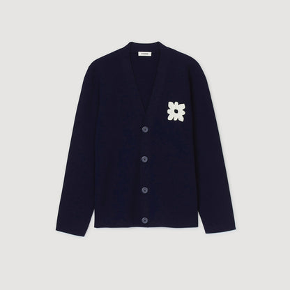 Cardigan with flower detail | Sandro