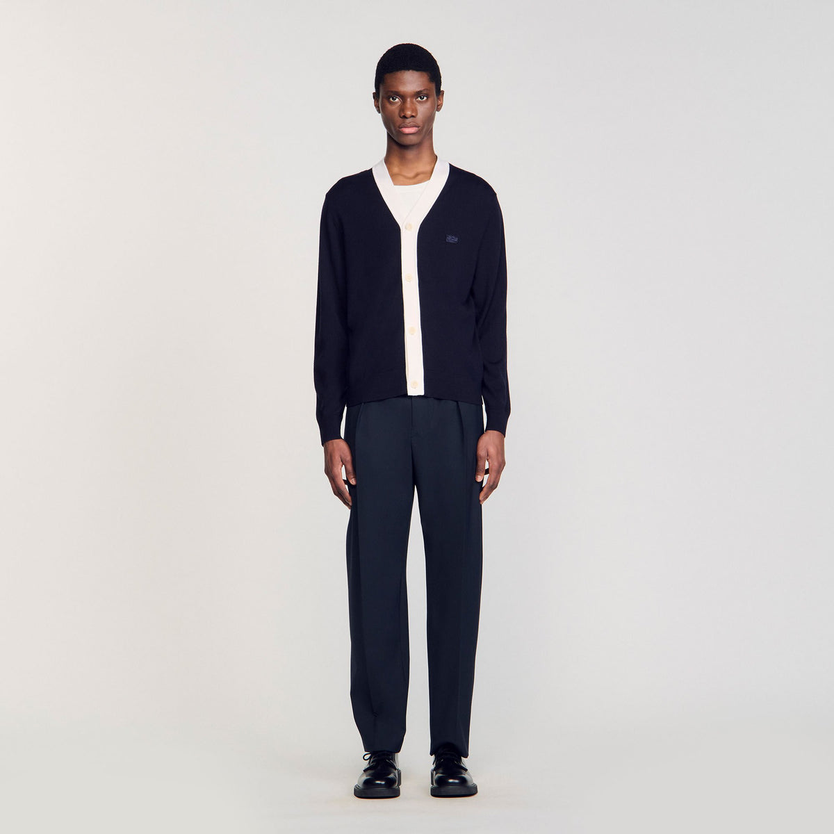 Cardigan with patches | Sandro