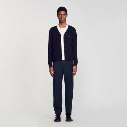 Cardigan with patches | Sandro