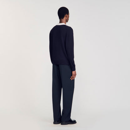 Cardigan with patches | Sandro