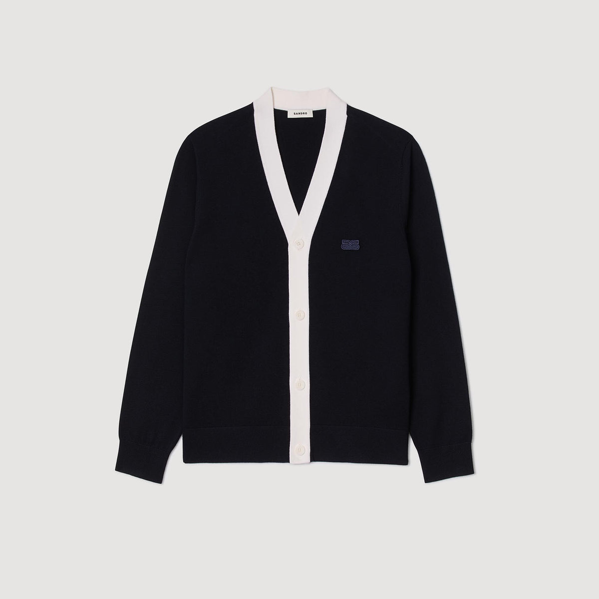 Cardigan with patches | Sandro