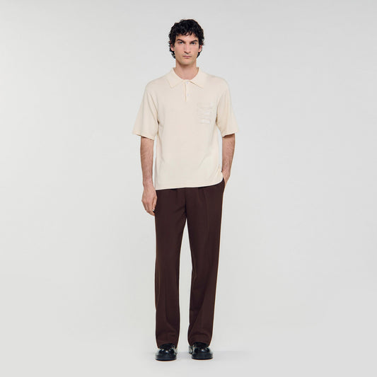 Polo with rope embroidery | Sandro