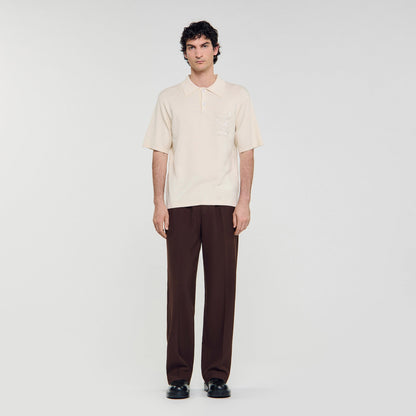 Polo with rope embroidery | Sandro