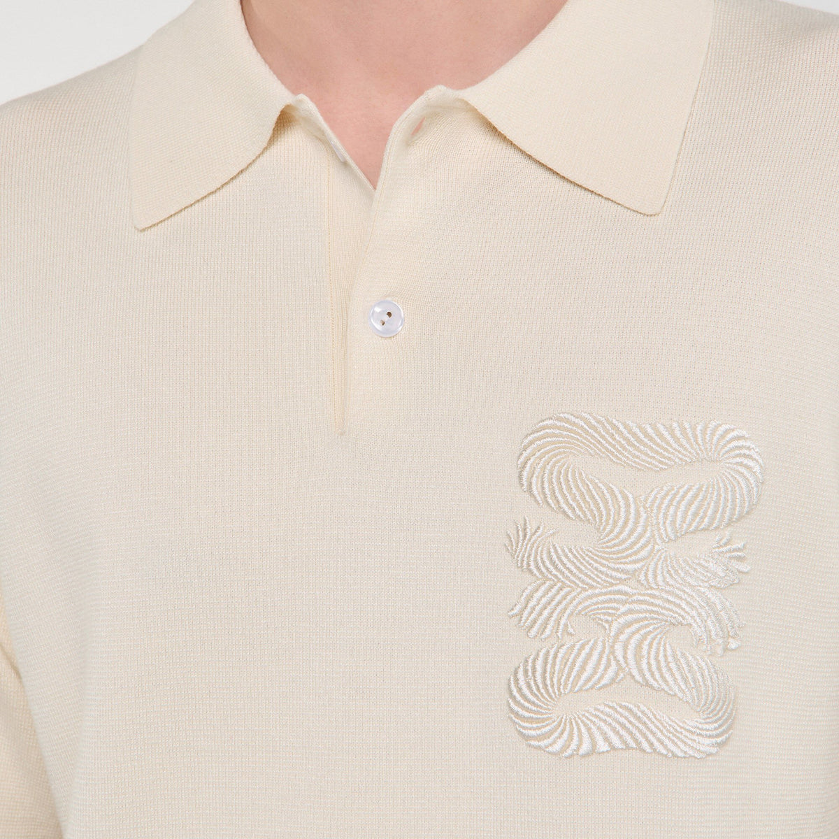 Polo with rope embroidery | Sandro
