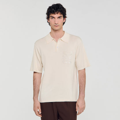 Polo with rope embroidery | Sandro