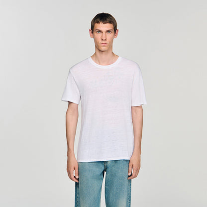 Certified linen T-shirt | Sandro