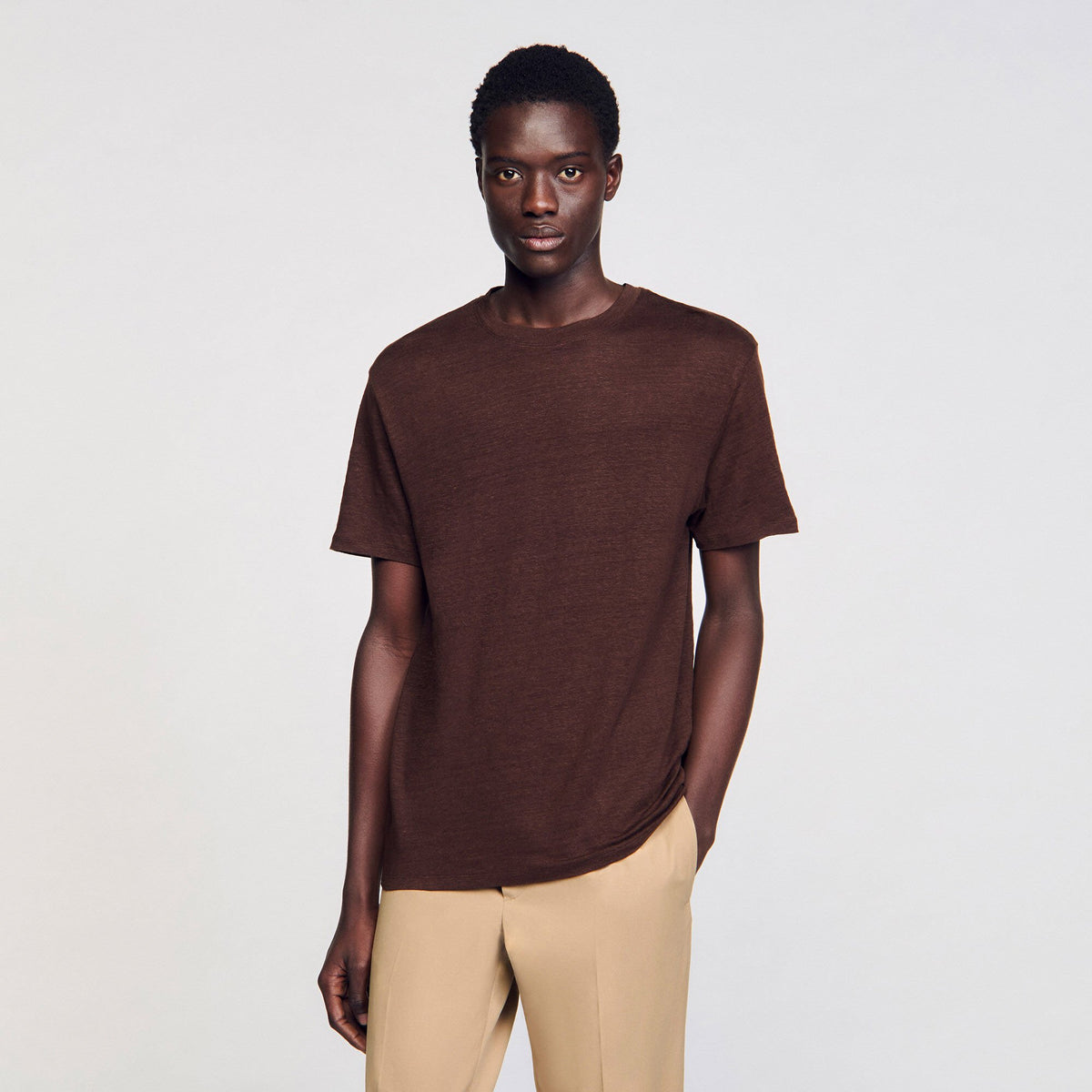 Certified linen T-shirt | Sandro