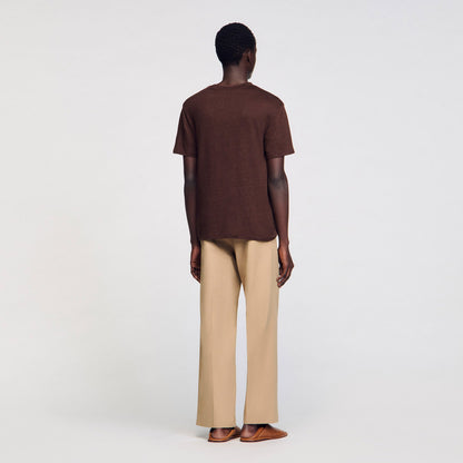 Certified linen T-shirt | Sandro