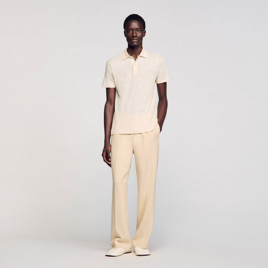 Linen polo shirt | Sandro