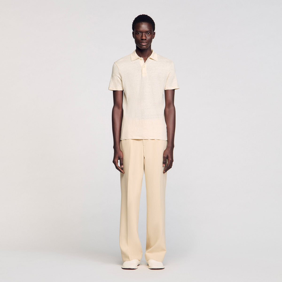Linen polo shirt | Sandro