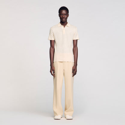 Linen polo shirt | Sandro