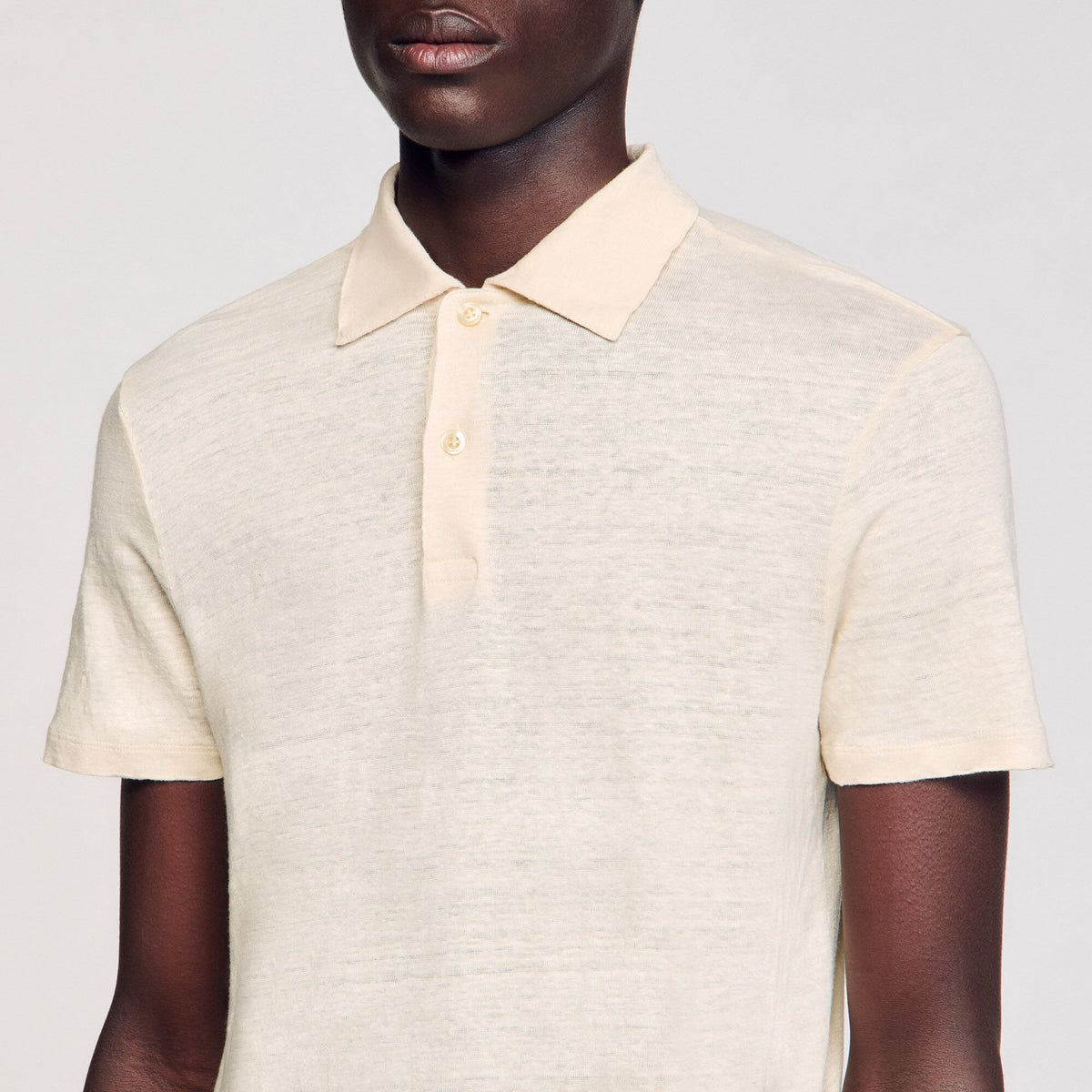 Linen polo shirt | Sandro