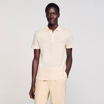 Linen polo shirt | Sandro