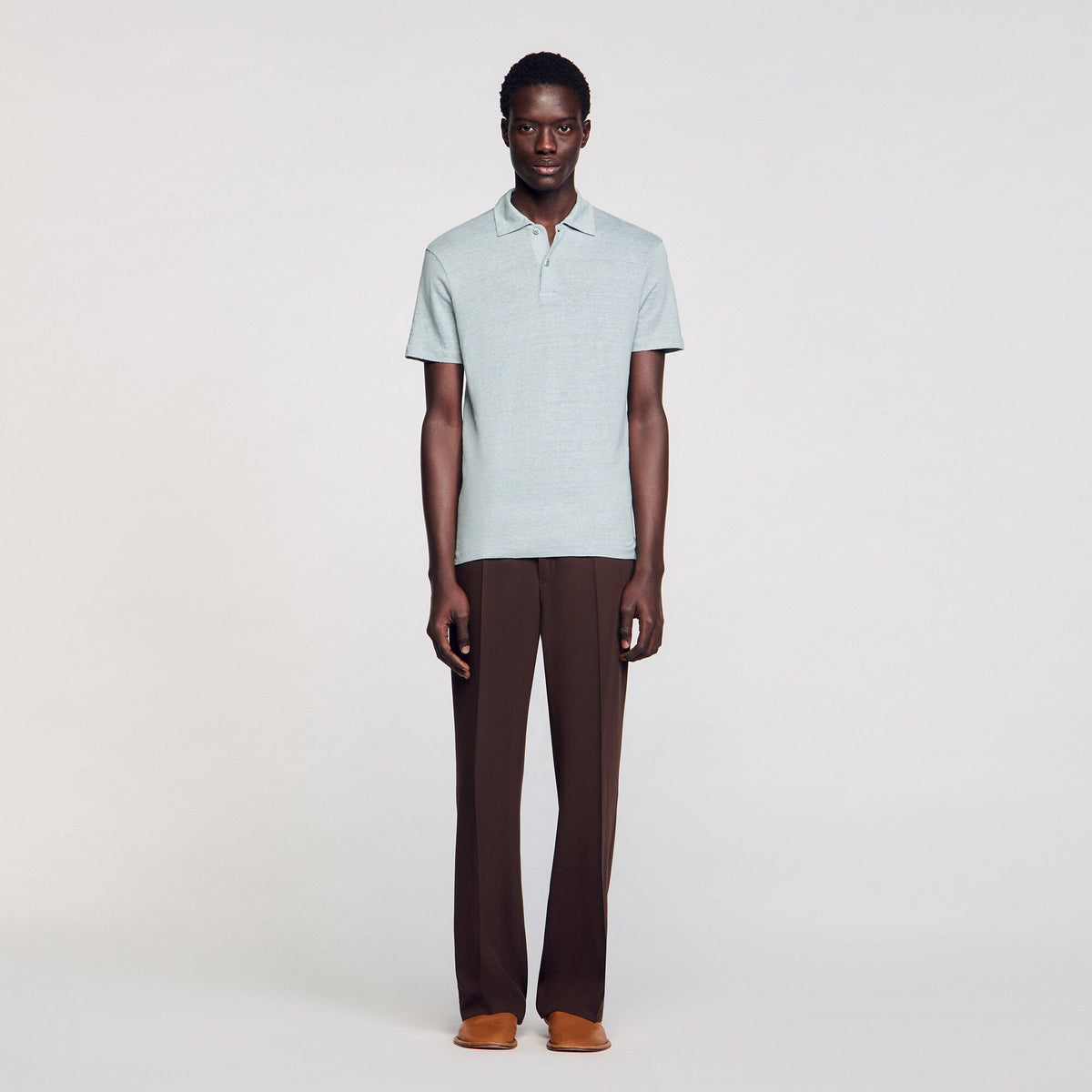Linen polo shirt | Sandro