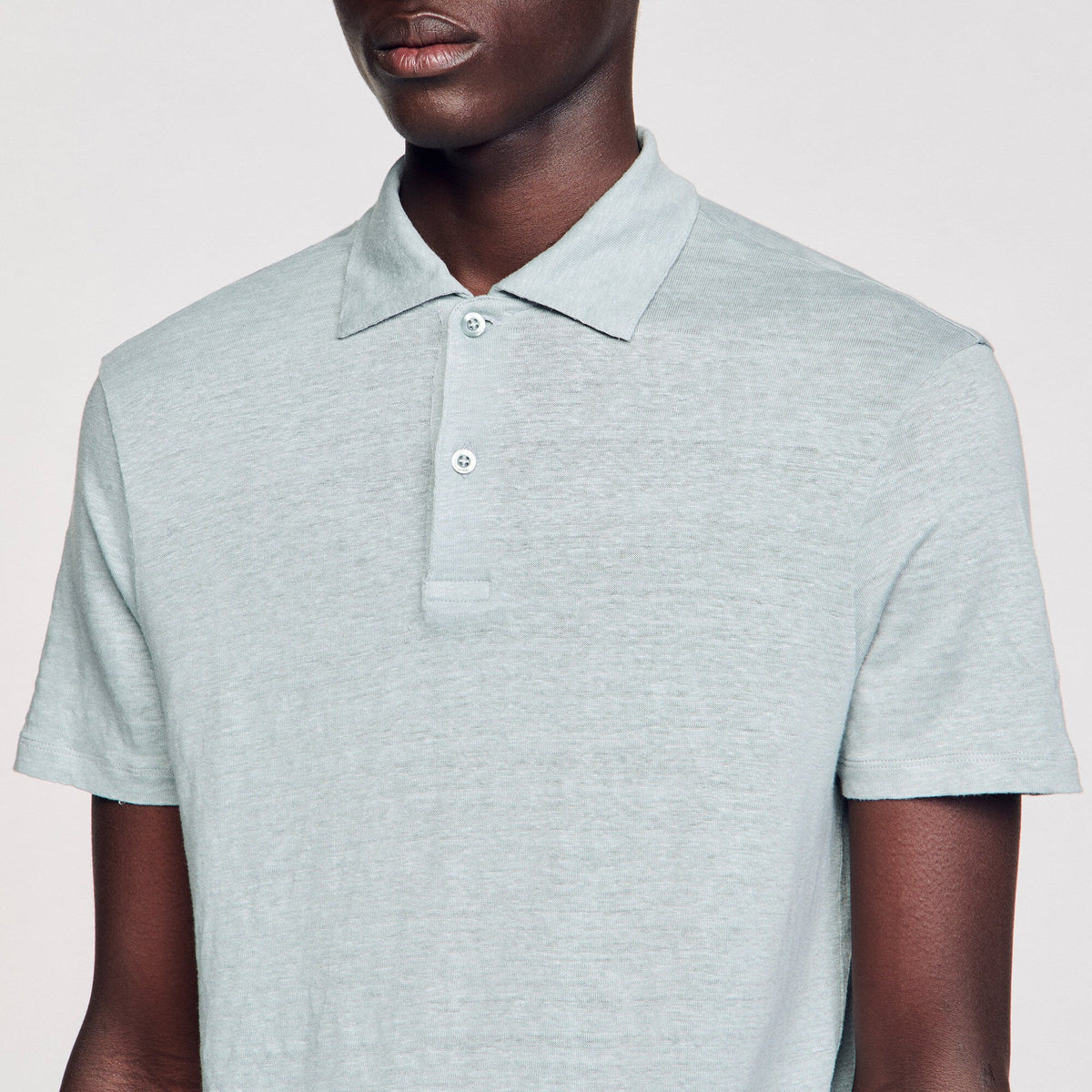 Linen polo shirt | Sandro