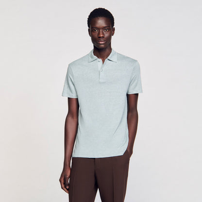 Linen polo shirt | Sandro
