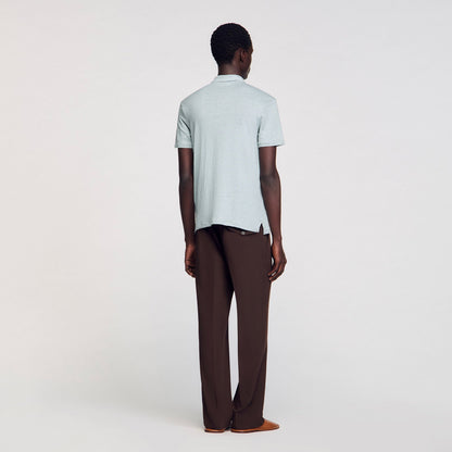 Linen polo shirt | Sandro