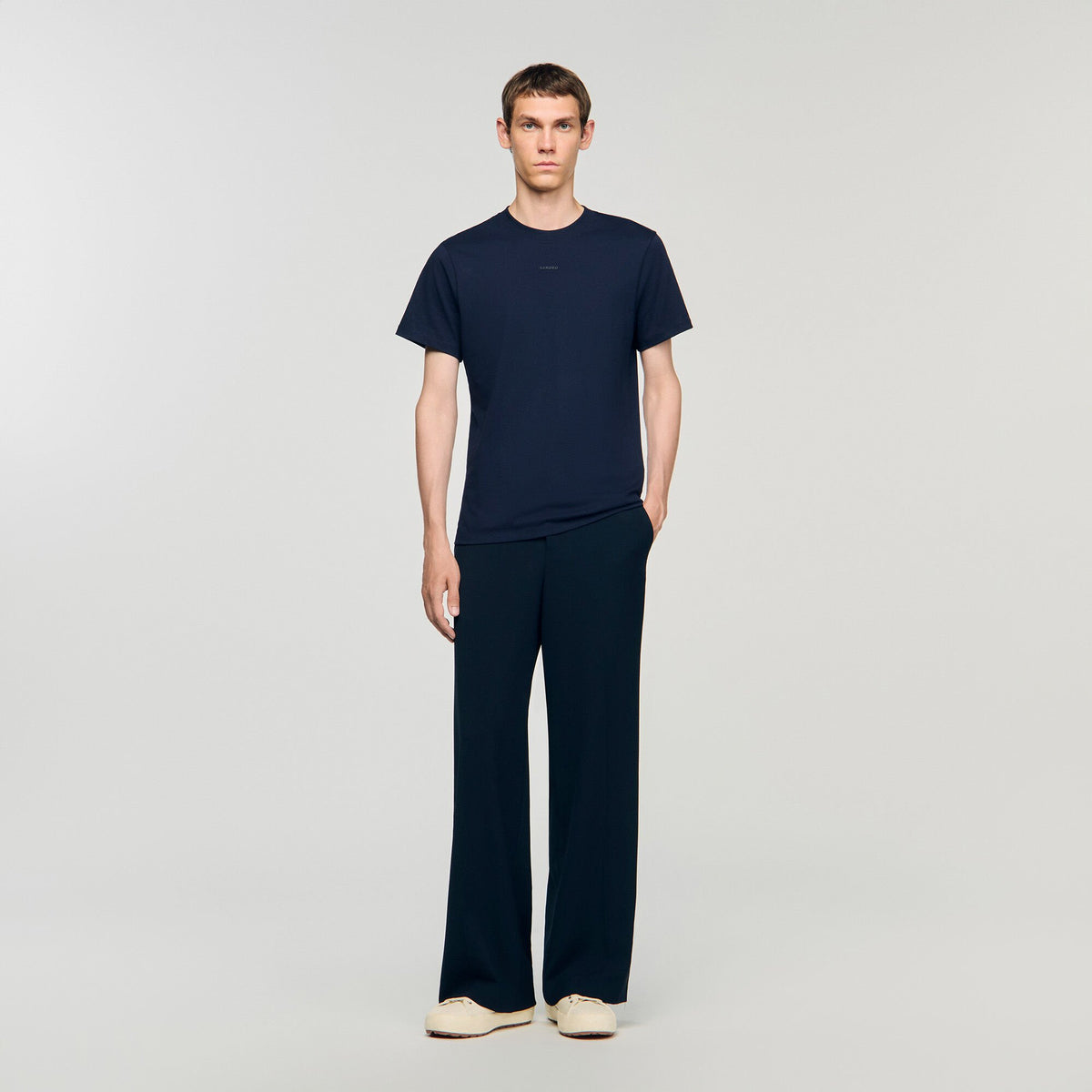 Cotton T-shirt with logo | Sandro