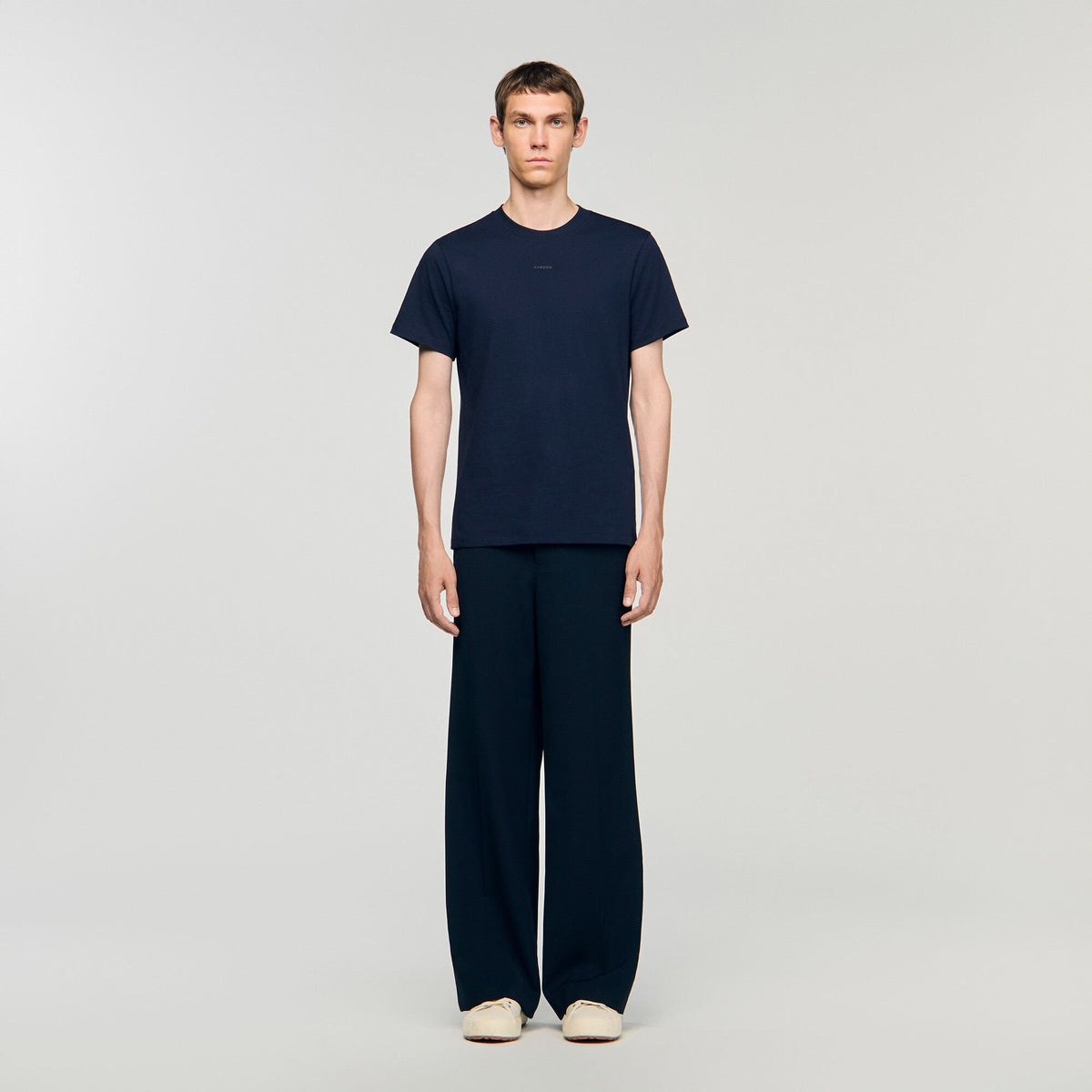 Cotton T-shirt with logo | Sandro