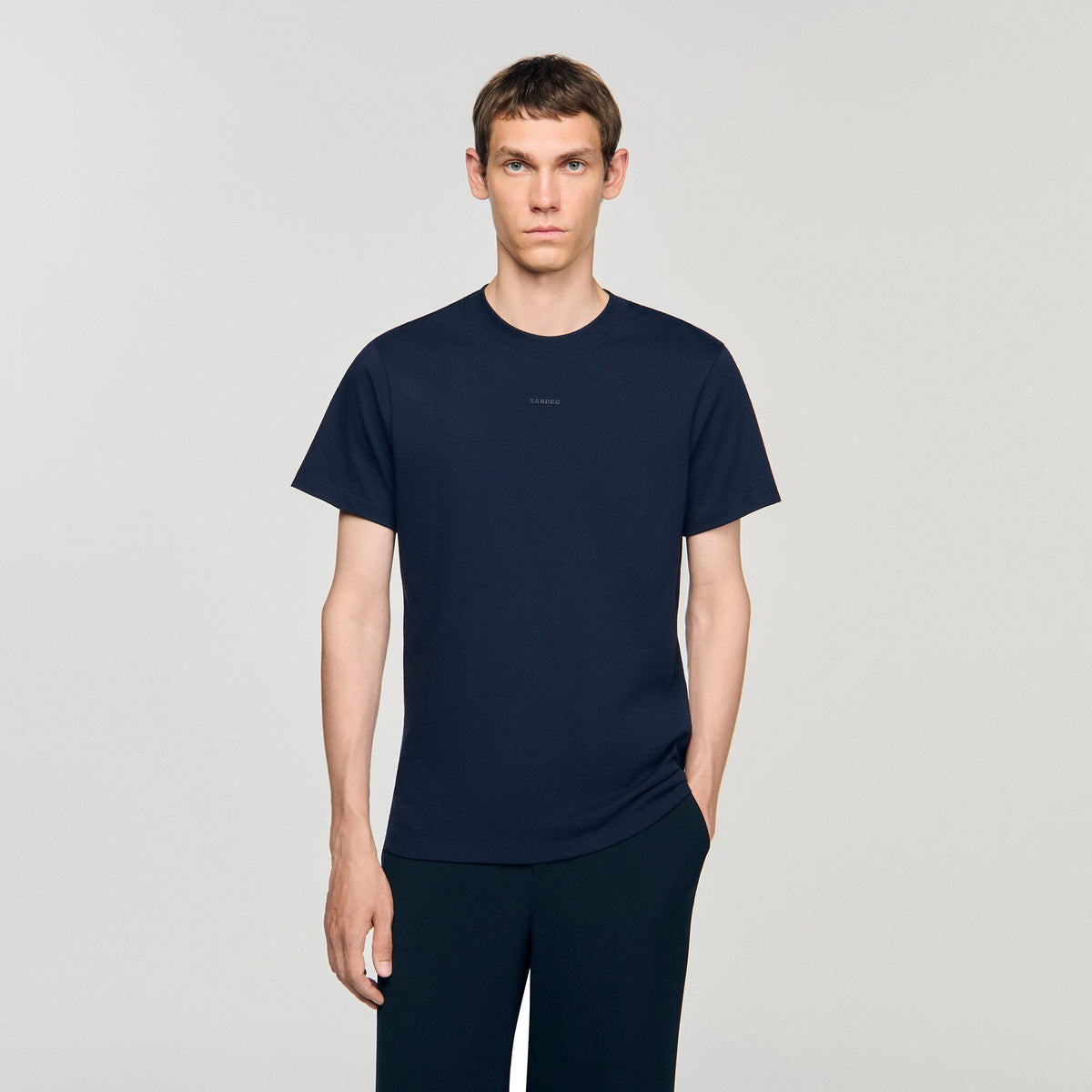 Cotton T-shirt with logo | Sandro