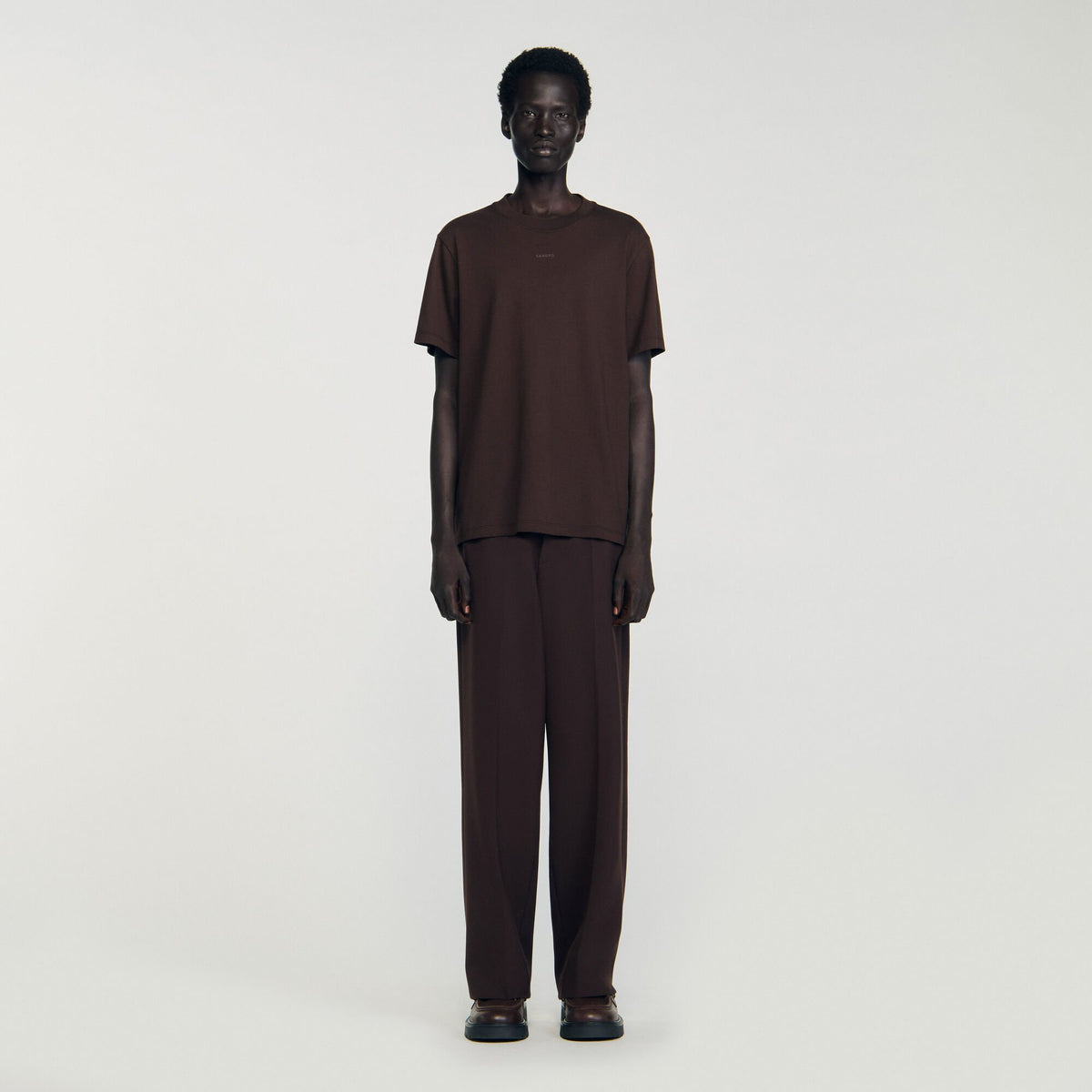 Cotton T-shirt with logo | Sandro
