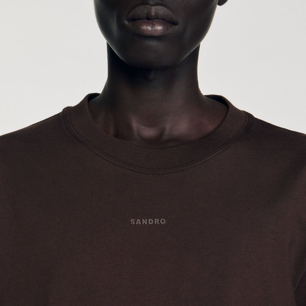 Cotton T-shirt with logo | Sandro