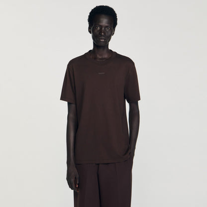 Cotton T-shirt with logo | Sandro