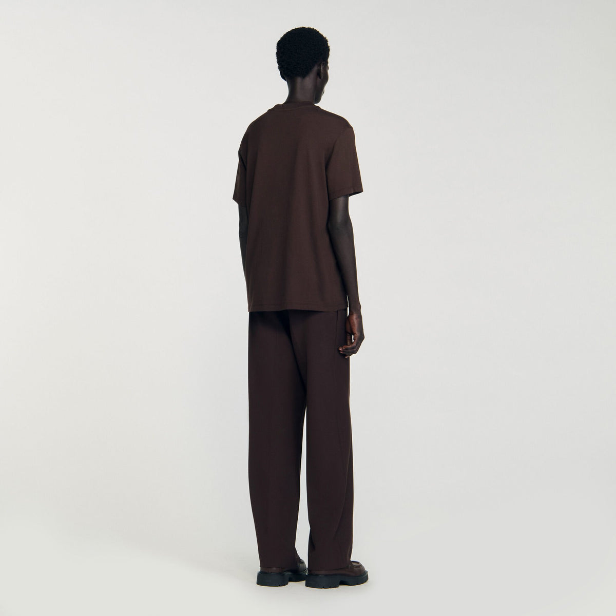 Cotton T-shirt with logo | Sandro