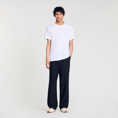 Cotton T-shirt with logo | Sandro