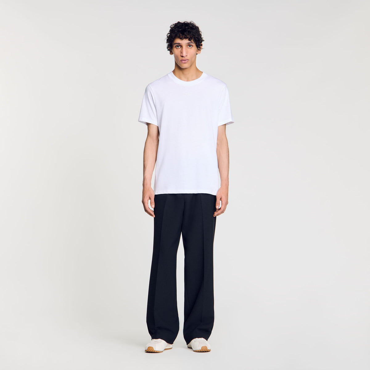 Cotton T-shirt with logo | Sandro