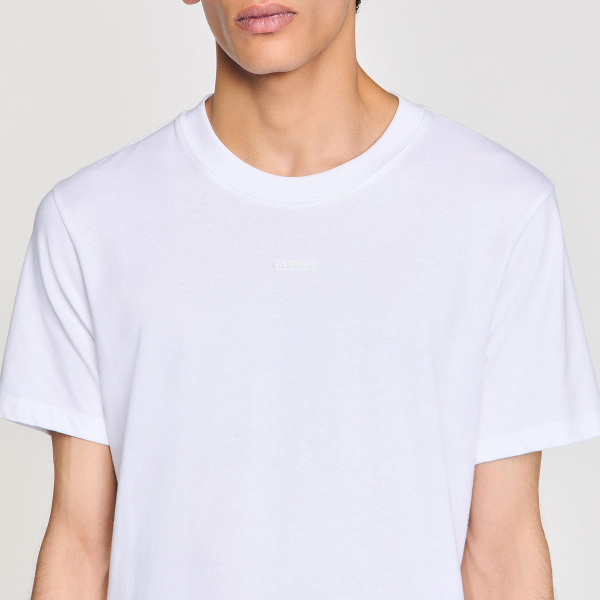 Cotton T-shirt with logo | Sandro