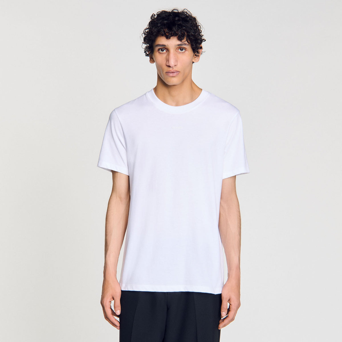 Cotton T-shirt with logo | Sandro