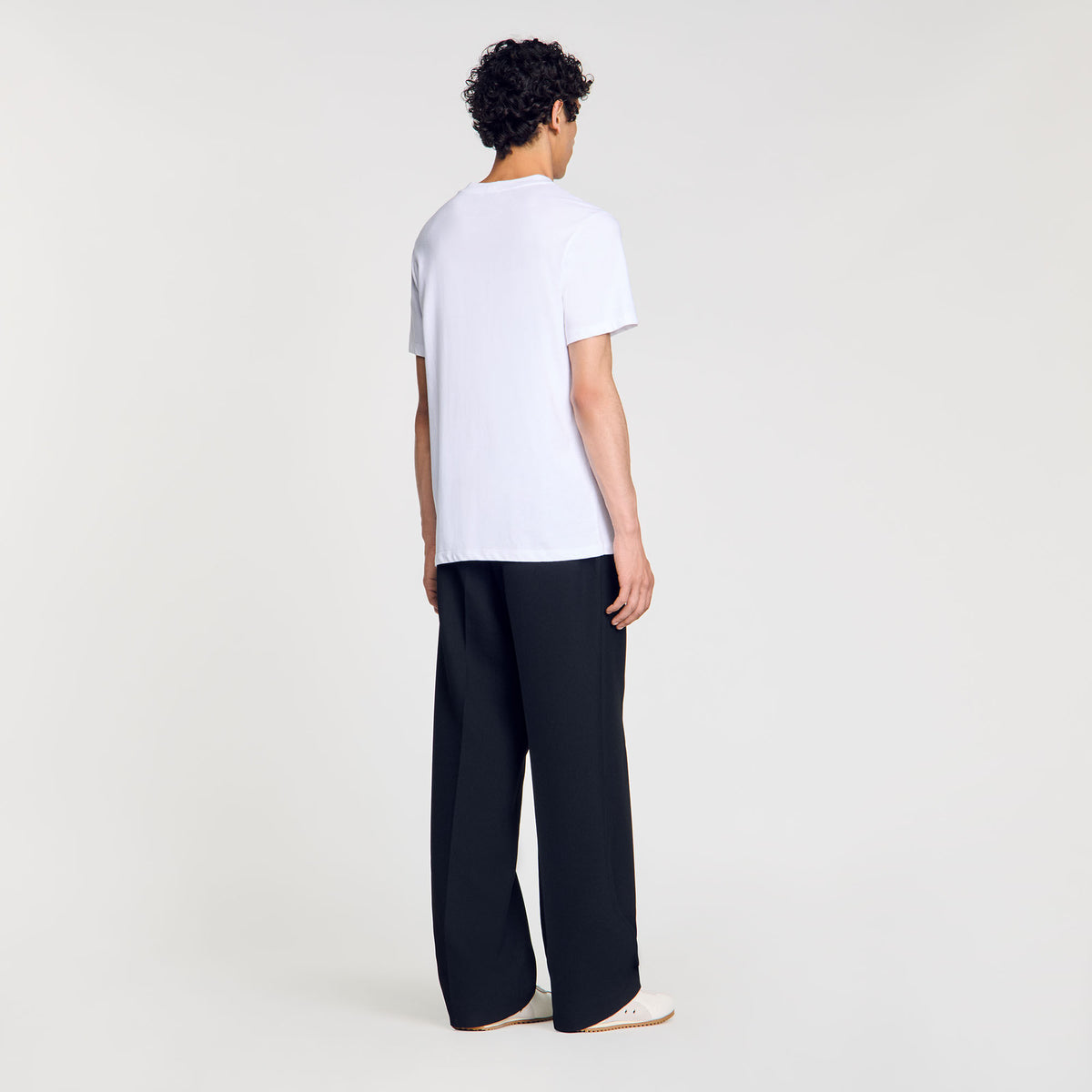 Cotton T-shirt with logo | Sandro