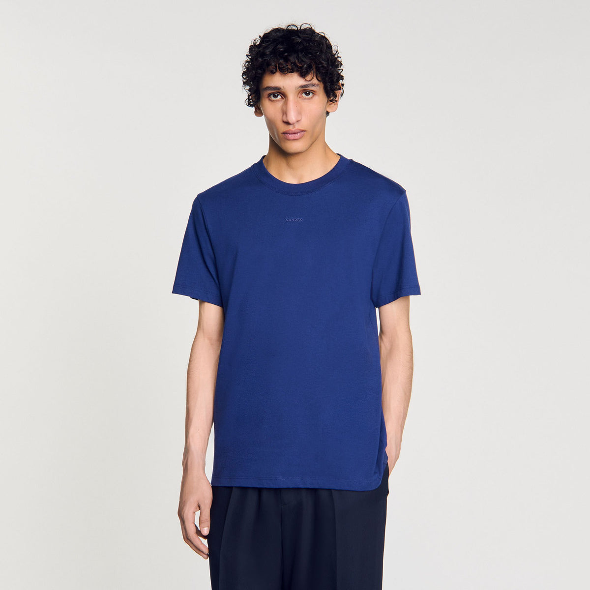 Cotton T-shirt with logo | Sandro