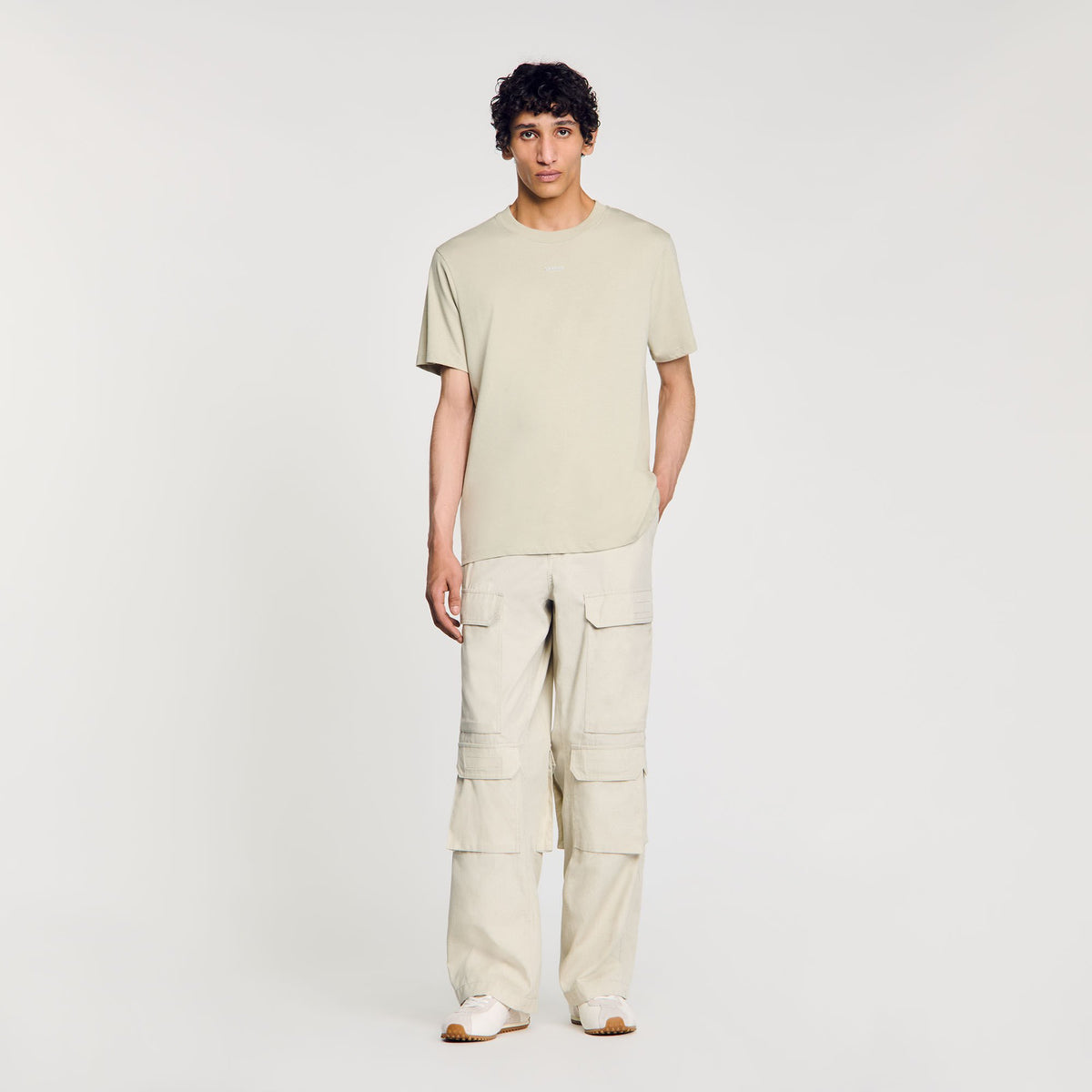 Cotton T-shirt with logo | Sandro