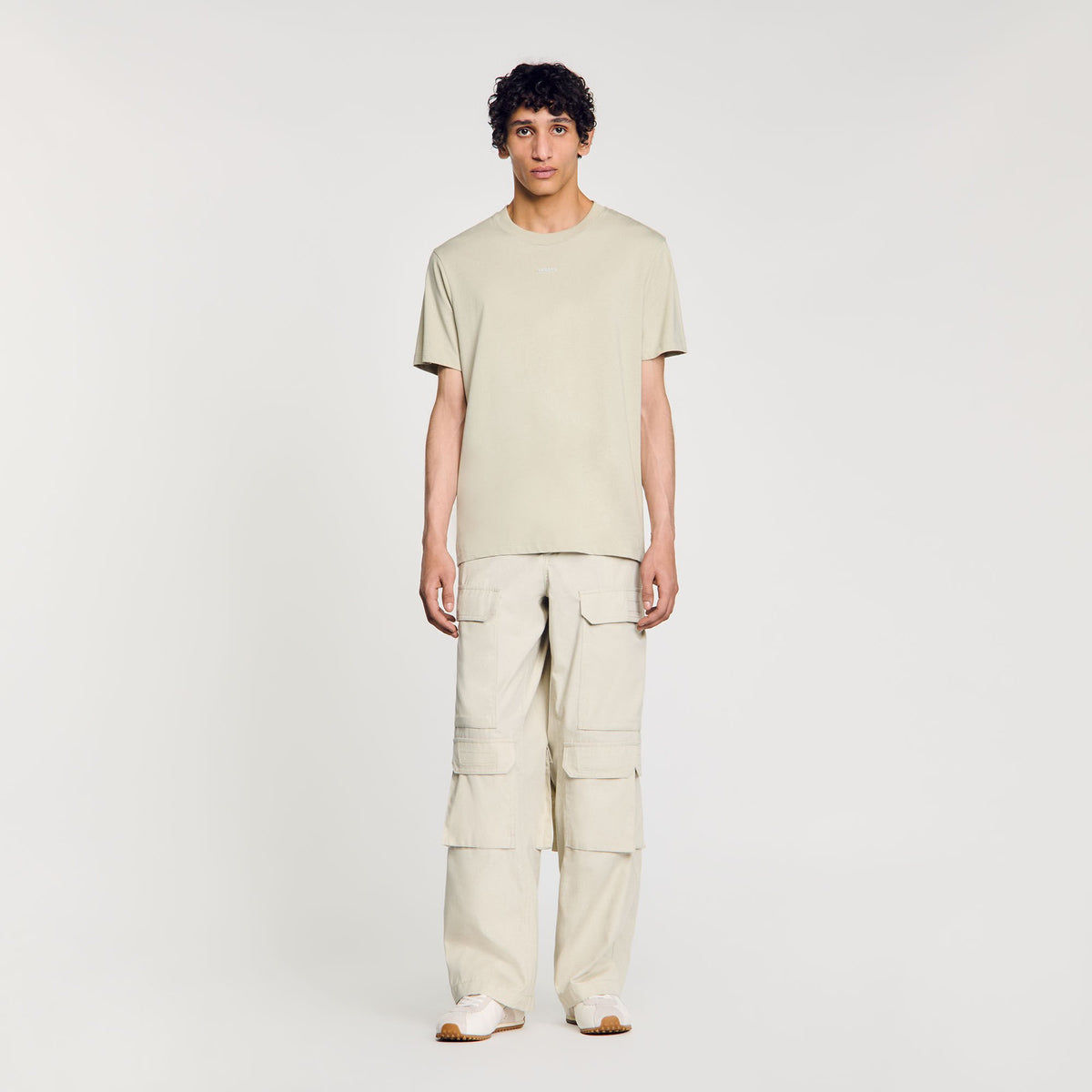 Cotton T-shirt with logo | Sandro