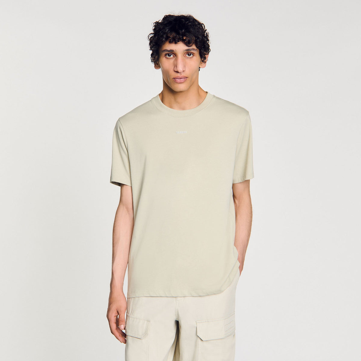 Cotton T-shirt with logo | Sandro