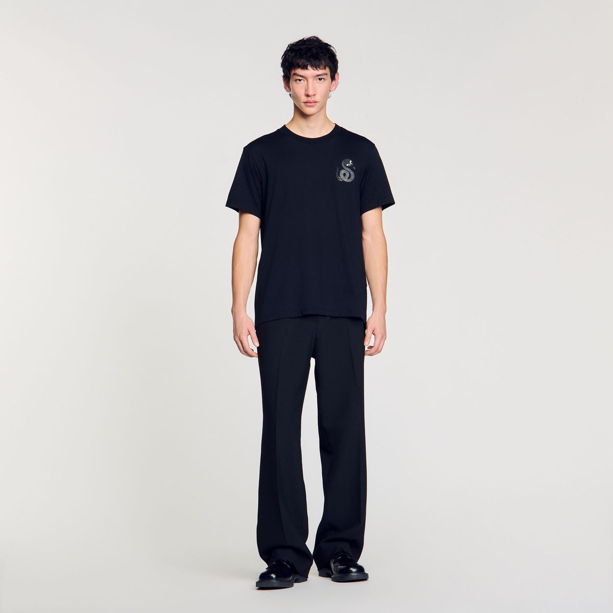 T-shirt with snake detail | Sandro