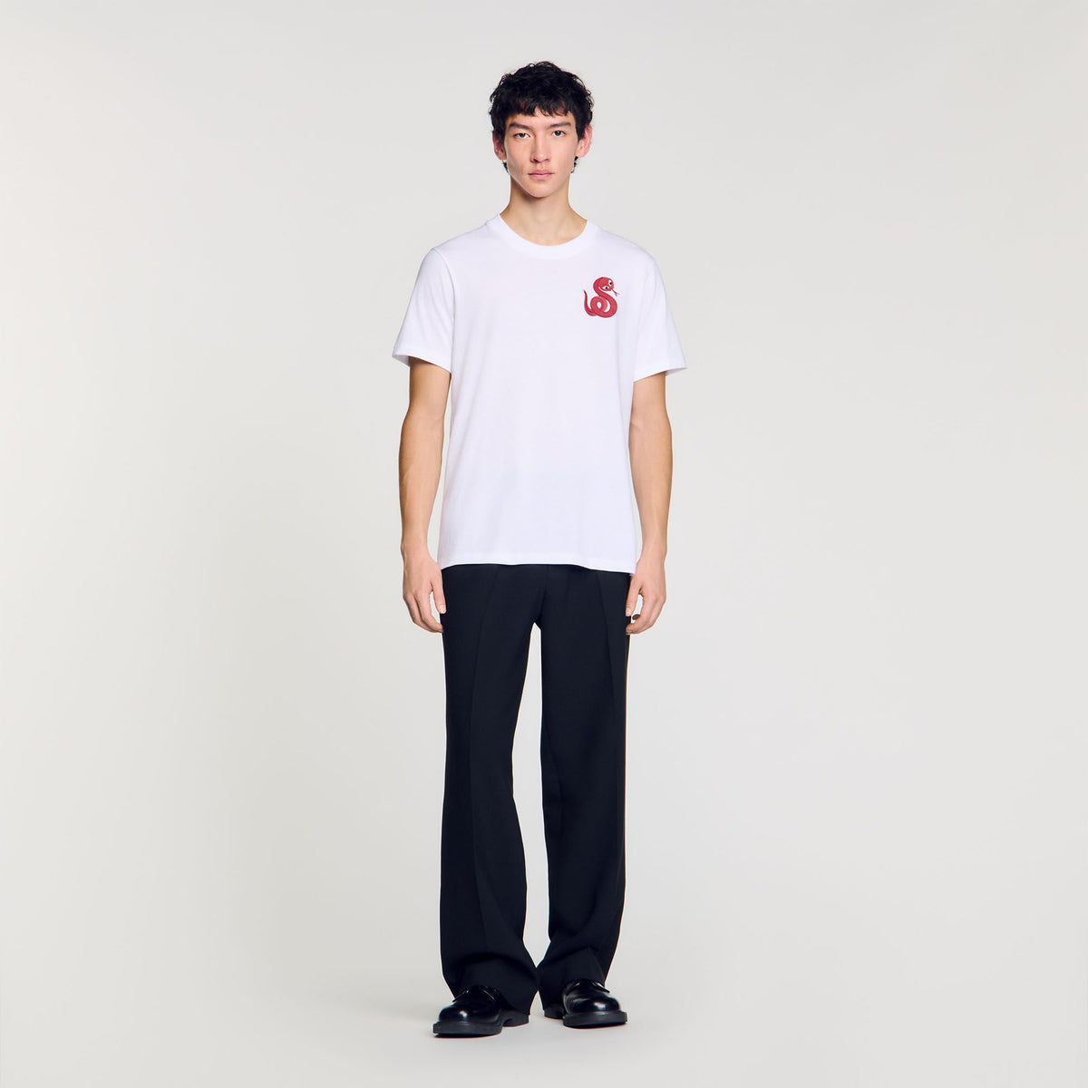 T-shirt with snake detail | Sandro
