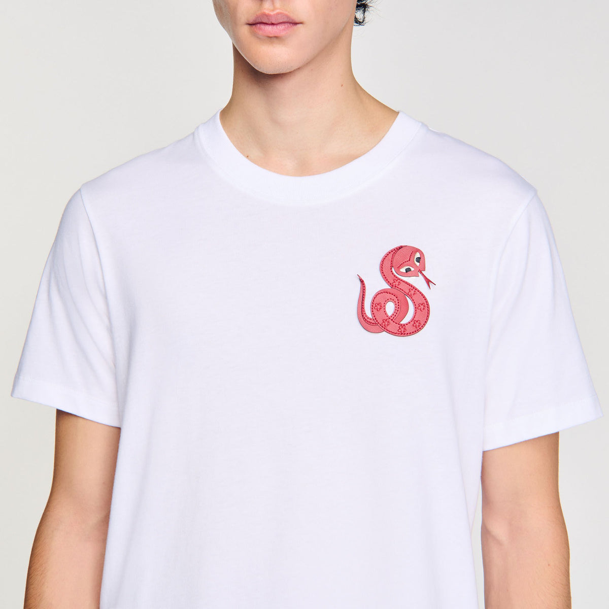 T-shirt with snake detail | Sandro